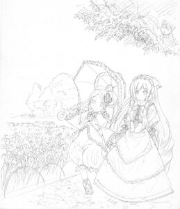 Rating: Safe Score: 0 Tags: 2girls blush bonnet bow dress flower frills hair_ornament holding holding_umbrella image kanaria long_hair long_sleeves monochrome multiple_girls outdoors pair parasol rain shared_umbrella sisters smile standing suiseiseki umbrella very_long_hair User: admin