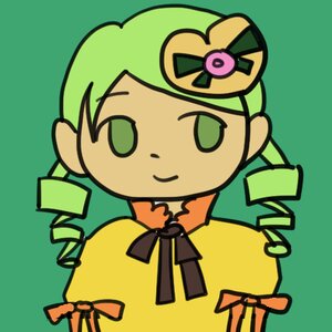 Rating: Safe Score: 0 Tags: 1girl black_ribbon crown drill_hair green_background green_eyes green_hair hair_ornament image kanaria long_hair looking_at_viewer neck_ribbon ribbon simple_background smile solo tomoe_mami twin_drills User: admin