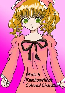 Rating: Safe Score: 0 Tags: 1girl bangs blonde_hair dress eyebrows_visible_through_hair green_eyes hat hina_ichigo hinaichigo image long_sleeves looking_at_viewer pink_background pink_bow pink_dress pink_headwear pink_theme ribbon simple_background solo upper_body User: admin