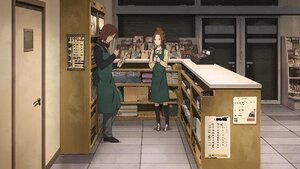 Rating: Safe Score: 0 Tags: 2girls apron brown_hair coat dress green_dress human long_hair multiple_girls pair pantyhose saitou screenshot standing yamaguchi User: admin