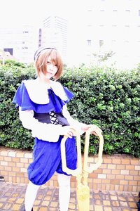 Rating: Safe Score: 0 Tags: 1girl alice_margatroid blonde_hair blue_dress blue_eyes building capelet city dress fence long_sleeves short_hair solo souseiseki standing User: admin