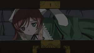Rating: Safe Score: 0 Tags: 1girl box green_dress green_eyes heterochromia image in_box looking_at_viewer red_eyes ribbon solo suiseiseki User: admin