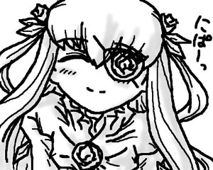 Rating: Safe Score: 0 Tags: 1girl barasuishou blush flower greyscale hair_ribbon image monochrome rose simple_background solo white_background User: admin