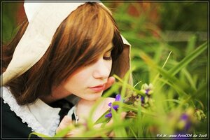 Rating: Safe Score: 0 Tags: 1girl artist_name bangs blurry blurry_background blurry_foreground brown_hair closed_eyes closed_mouth depth_of_field eyelashes flower lips long_hair nose profile solo suiseiseki watermark User: admin
