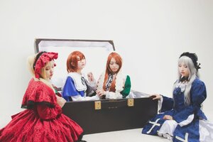 Rating: Safe Score: 0 Tags: 4girls blonde_hair blue_dress brown_hair closed_eyes dress long_hair long_sleeves multiple_cosplay multiple_girls photo short_hair siblings silver_hair sisters table tagme twins User: admin