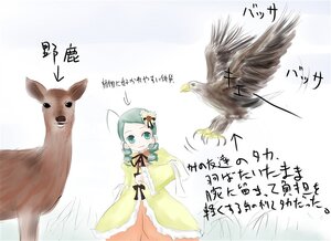 Rating: Safe Score: 0 Tags: 1girl animal bird closed_mouth dress flower green_eyes green_hair hair_flower hair_ornament image kanaria long_sleeves ribbon smile solo suiseiseki wide_sleeves yellow_dress User: admin