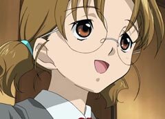 Rating: Safe Score: 0 Tags: 1girl :d bangs brown_eyes brown_hair close-up collared_shirt face glasses hair_ornament human open_mouth portrait sakurada_nori screenshot shirt simple_background smile solo User: admin