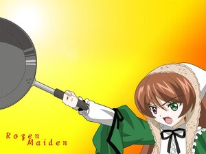 Rating: Safe Score: 0 Tags: 1girl brown_hair dress frills green_dress green_eyes heterochromia image long_hair long_sleeves open_mouth orange_background red_eyes ribbon simple_background solo suiseiseki yellow_background User: admin