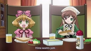 Rating: Safe Score: 0 Tags: 2girls 3girls :d blonde_hair bow brown_hair cup dress food green_eyes heterochromia hina_ichigo hinaichigo image indoors long_hair multiple_girls open_mouth pair pink_bow plate red_eyes siblings sisters smile suiseiseki table twins User: admin