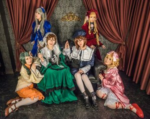 Rating: Safe Score: 0 Tags: 6+girls blonde_hair brown_hair curtains dress green_hair hat hina_ichigo kanaria long_hair multiple_cosplay multiple_girls ribbon short_hair sitting souseiseki suigintou tagme User: admin