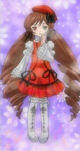 Rating: Safe Score: 0 Tags: 1girl boots bow brown_hair dress drill_hair frills full_body green_eyes hat heterochromia image knee_boots long_hair long_sleeves pantyhose red_eyes ringlets solo standing suiseiseki twin_drills twintails very_long_hair white_footwear white_legwear User: admin