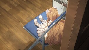 Rating: Safe Score: 0 Tags: 1girl blonde_hair chair dress flower hair_flower hair_ornament image kirakishou long_hair sitting solo very_long_hair wavy_hair white_flower white_footwear wooden_floor User: admin