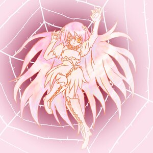 Rating: Safe Score: 0 Tags: 1girl bare_shoulders boots bow choker dress elbow_gloves gloves hair_bow image kaname_madoka kirakishou long_hair pink_hair solo thighhighs two_side_up ultimate_madoka User: admin