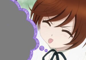 Rating: Safe Score: 0 Tags: 1girl black_ribbon blush brown_hair camera closed_eyes image open_mouth ribbon short_hair solo suiseiseki User: admin