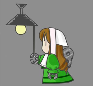 Rating: Safe Score: 0 Tags: 1girl chibi full_moon grey_background image long_hair moon simple_background solo standing suiseiseki User: admin