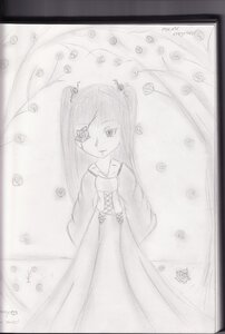 Rating: Safe Score: 0 Tags: 1girl air_bubble auto_tagged bubble dress greyscale hair_ornament image kirakishou long_hair long_sleeves looking_at_viewer monochrome smile solo traditional_media User: admin
