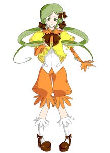 Rating: Safe Score: 0 Tags: 1girl alternate_hairstyle bow full_body green_eyes green_hair hair_ornament image kanaria leaf long_hair maple_leaf personification ribbon shoes solo standing striped twintails white_legwear User: admin