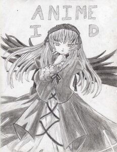 Rating: Safe Score: 0 Tags: 1girl auto_tagged dress frills greyscale hairband image long_hair long_sleeves looking_at_viewer monochrome solo suigintou traditional_media wings User: admin