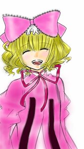 Rating: Safe Score: 0 Tags: 1girl :d ^_^ ^o^ blonde_hair blush bow closed_eyes dress hina_ichigo hinaichigo image long_sleeves open_mouth pink_bow short_hair simple_background smile solo upper_body User: admin