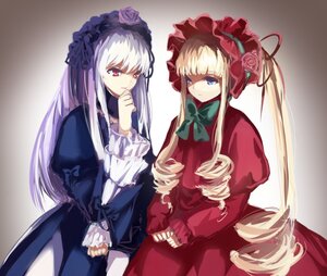Rating: Safe Score: 0 Tags: 2girls blonde_hair blue_eyes bonnet bow bowtie dress drill_hair flower holding_hands image long_hair long_sleeves multiple_girls pair red_eyes rose shinku suigintou twin_drills twintails User: admin