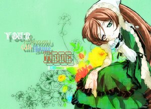 Rating: Safe Score: 0 Tags: 1girl brown_hair dress flower frills green_dress green_eyes hat head_scarf heterochromia image long_hair long_sleeves looking_at_viewer red_eyes solo suiseiseki very_long_hair User: admin