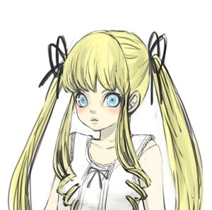 Rating: Safe Score: 0 Tags: 1girl bad_id bad_pixiv_id black_ribbon blonde_hair blue_eyes blush drill_hair hair_ribbon image long_hair looking_at_viewer mksm parted_lips ribbon rozen_maiden shinku simple_background solo twintails upper_body white_background User: admin