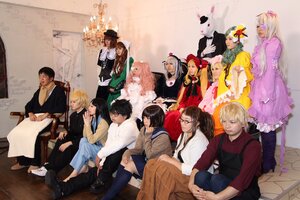 Rating: Safe Score: 0 Tags: 6+boys black_hair blonde_hair japanese_clothes kimono long_hair multiple_boys multiple_cosplay multiple_girls short_hair sitting tagme weapon User: admin