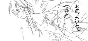 Rating: Safe Score: 0 Tags: 1girl akemi_homura arms_at_sides dress greyscale hair_ribbon image long_hair long_sleeves monochrome ribbon rozen_maiden simple_background solo suigintou takami_ryou white_background wings User: admin