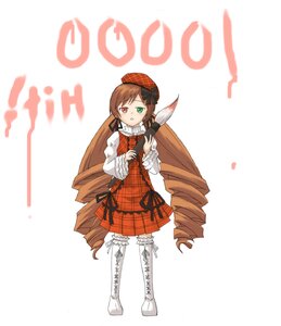 Rating: Safe Score: 0 Tags: 1girl art_brush beret boots brown_hair dress drill_hair full_body green_eyes hat heterochromia image long_hair long_sleeves milestone_celebration mirror_writing paintbrush red_eyes rozen_maiden solo sorethroat standing suiseiseki twin_drills twintails very_long_hair white_footwear User: admin