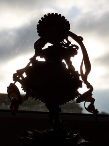 Rating: Safe Score: 0 Tags: 1girl dress hat image shinku silhouette sky solo standing User: admin