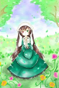 Rating: Safe Score: 0 Tags: 1girl blue_rose brown_hair dress flower garden green_dress green_eyes heterochromia image long_hair looking_at_viewer pink_flower pink_rose purple_rose red_eyes red_flower red_rose rose solo suiseiseki very_long_hair watering_can yellow_flower yellow_rose User: admin