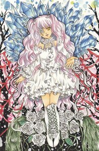 Rating: Safe Score: 0 Tags: 1girl blue_rose dress eyepatch flower frills image kirakishou long_hair pink_flower pink_hair pink_rose purple_rose red_flower red_rose rose smile solo thorns traditional_media very_long_hair vines watercolor_(medium) white_flower white_rose wings yellow_eyes yellow_rose User: admin