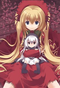 Rating: Safe Score: 0 Tags: 2girls bad_id bad_pixiv_id bangs blonde_hair blue_eyes dress flower hairband image long_hair looking_at_viewer lowres mizuse_kiseki multiple_girls pair photoshop_(medium) red_dress rose rozen_maiden shinku silver_hair sitting suigintou thighhighs twintails very_long_hair User: admin