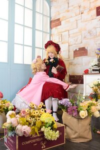 Rating: Safe Score: 0 Tags: 2girls blonde_hair cape closed_eyes dress flower multiple_cosplay multiple_girls rose tagme yellow_flower User: admin