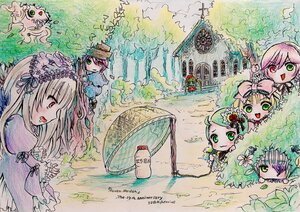 Rating: Safe Score: 0 Tags: 6+girls :d brown_hair dress flower grass green_eyes hair_flower hat head_wreath heterochromia hina_ichigo image kanaria long_hair multiple multiple_girls open_mouth outdoors pink_hair red_eyes smile souseiseki suigintou suiseiseki tagme tree wings User: admin