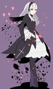 Rating: Safe Score: 0 Tags: 1girl albino bangs black_legwear black_wings dress frills full_body hairband high_heels image long_hair long_sleeves looking_at_viewer pantyhose petals red_eyes solo standing suigintou white_hair wings User: admin