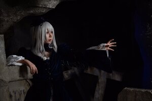 Rating: Safe Score: 0 Tags: 1girl dark dress hair_ornament lips long_hair long_sleeves solo suigintou User: admin