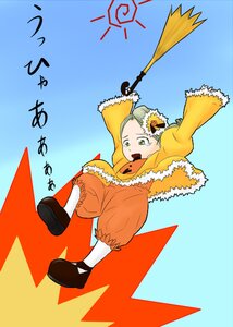 Rating: Safe Score: 0 Tags: 1girl blonde_hair bloomers flower green_eyes hair_ornament image kanaria long_sleeves open_mouth puffy_pants short_hair solo underwear User: admin