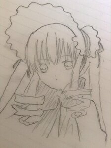 Rating: Safe Score: 0 Tags: 1girl bow greyscale hair_bow hakurei_reimu image looking_at_viewer monochrome shinku solo traditional_media User: admin