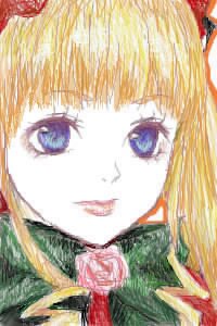 Rating: Safe Score: 0 Tags: 1girl blonde_hair blue_eyes close-up image plaid shinku solo User: admin