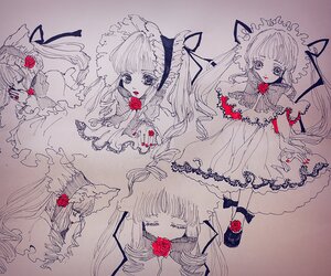 Rating: Safe Score: 0 Tags: 1girl closed_eyes dress flower image long_hair red_flower red_rose rose shinku solo very_long_hair User: admin