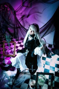 Rating: Safe Score: 0 Tags: 1girl argyle argyle_background argyle_legwear board_game checkered checkered_background checkered_floor checkered_kimono checkered_skirt chess_piece dress flag flower hairband long_hair on_floor perspective sitting solo suigintou tile_floor tiles vanishing_point User: admin