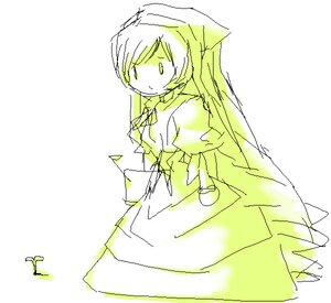Rating: Safe Score: 0 Tags: 1girl closed_mouth dress image puffy_short_sleeves puffy_sleeves short_sleeves simple_background smile solo suiseiseki white_background User: admin