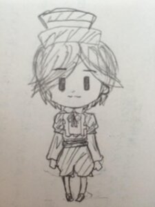 Rating: Safe Score: 0 Tags: 1girl blurry full_body greyscale hat image monochrome mononobe_no_futo open_mouth photo ponytail short_hair sketch skirt smile solo souseiseki standing User: admin