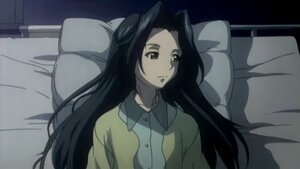 Rating: Safe Score: 0 Tags: 1girl bed black_hair human image indoors kakizaki_megu long_hair lying on_back on_bed pajamas pillow screenshot shirt solo upper_body User: admin