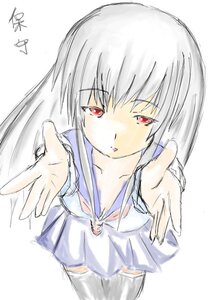 Rating: Safe Score: 0 Tags: 1girl bangs collarbone image long_hair long_sleeves looking_at_viewer red_eyes school_uniform serafuku sketch skirt solo striped suigintou User: admin