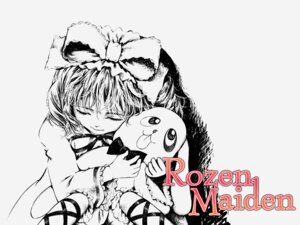 Rating: Safe Score: 0 Tags: 1girl bow closed_eyes frills greyscale hair_bow hair_ribbon hinaichigo hug image kagiyama_hina medicine_melancholy monochrome ribbon smile solo striped User: admin