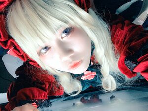 Rating: Safe Score: 0 Tags: 1girl bangs blood blue_eyes closed_mouth flower lips looking_at_viewer portrait shinku solo white_hair User: admin