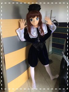 Rating: Safe Score: 0 Tags: 1girl bangs blue_eyes brown_hair dress frills hat long_sleeves looking_at_viewer no_shoes pantyhose solo souseiseki white_legwear User: admin