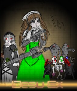 Rating: Safe Score: 0 Tags: 3girls gun image multiple_girls pair red_eyes suigintou suiseiseki weapon User: admin